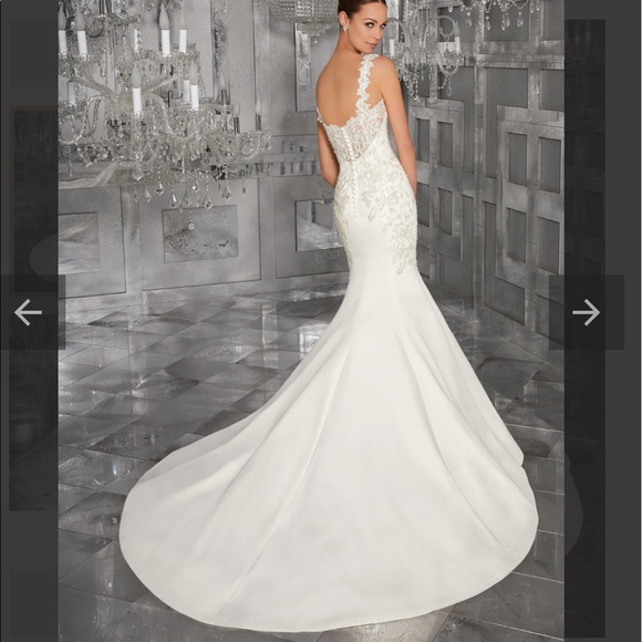 MORILEE Mori Lee BLU MADELINE GARDNER Maris Wedding Dress 6 - Picture 3 of 7